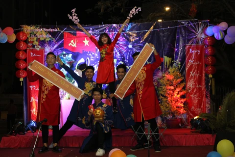 旅外越南人兴高采烈举行2019年迎新春活动