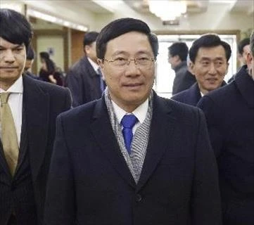 越南政府副总理兼外长范平明对朝鲜进行正式访问