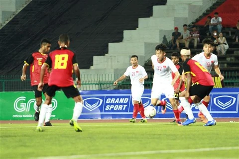 东南亚U22足球锦标赛：越南队4-0大胜东帝汶队晋级半决赛