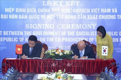 越南与韩国签署合作协议联合制作电视节目