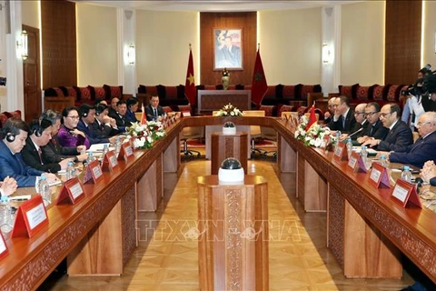 摩洛哥众议院议长与越南国会主席举行会谈