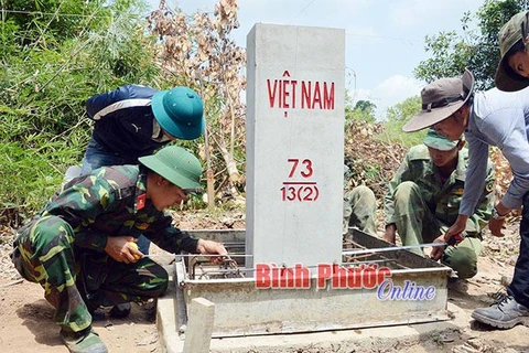 平福省完成越柬陆地边界勘界立碑工作
