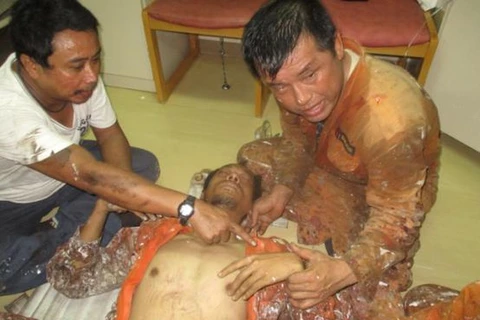越南紧急救助一名海上病危外籍船员
