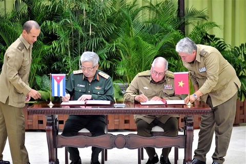 越南国防部副部长阮志咏上将对古巴进行正式访问