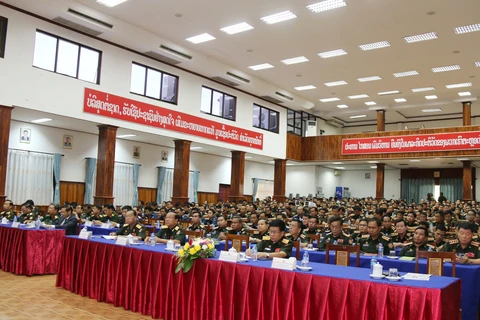 老挝国防部隆重举行奠边府大捷65周年纪念集会