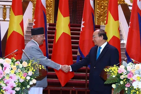 尼泊尔总理奥利圆满结束对越南进行的正式访问