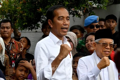  越南领导人向印度尼西亚总统和副总统致贺电