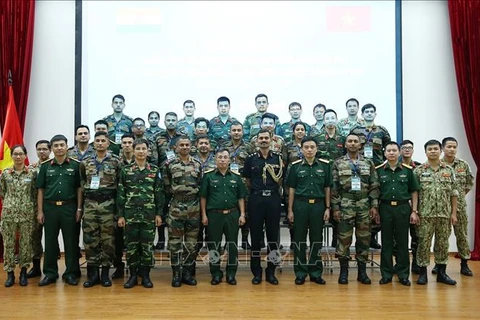 2019年越南—印度联合国维和行动沙盘模拟联合演练在河内举行
