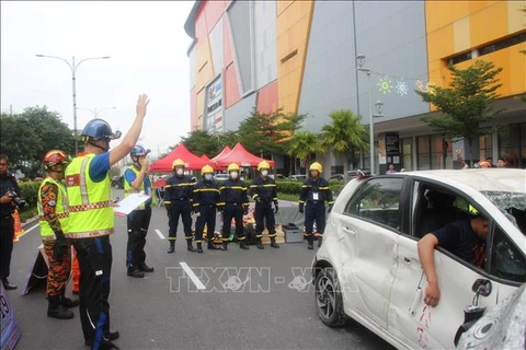 越南参加马来西亚世界应急救援锦标赛
