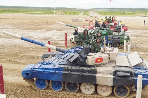 2019年俄罗斯国际军事比赛：越南坦克队赢得小组第二名