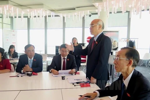 胡志明市国会代表团与法国里昂分享城市发展经验