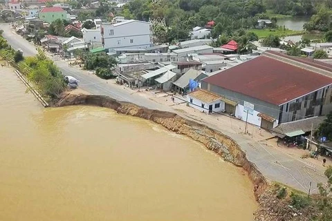 越南政府总理要求检查九龙江平原干旱和江岸坍塌情况