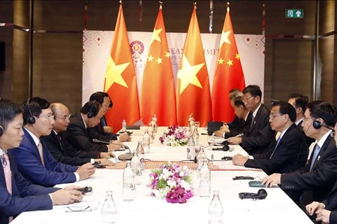 越南政府总理阮春福会见中国国务院总理李克强 