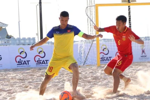 2019年东南亚沙滩足球锦标赛：越南队以7比5战胜中国队