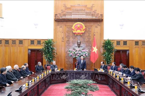 越南政府总理阮春福会见越南主教理事会代表团