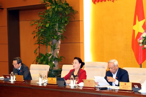 国会主席阮氏金银主持召开越南国会常务委员会第39次会议