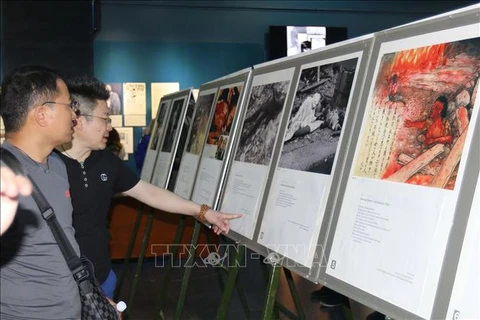 越南和日本战争受难者图片展在胡志明市举行