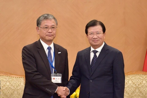 政府副总理郑廷勇会见日本人民外交促进会代表团
