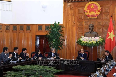 越南政府总理阮春福会见日越经济委员会代表团