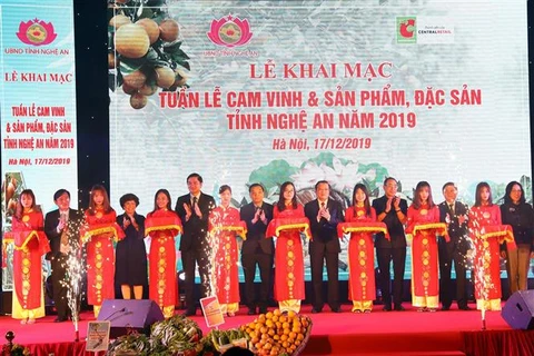 “2019年荣市甜橙和乂安省土特产周”活动在河内正式开幕