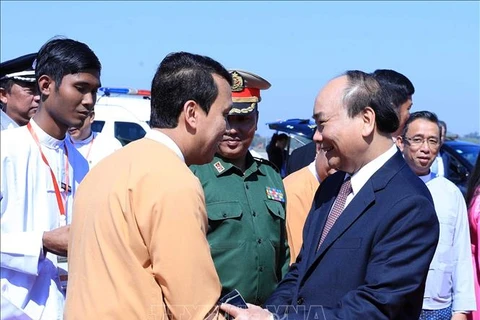 越南政府总理阮春福圆满结束对缅的访问之旅