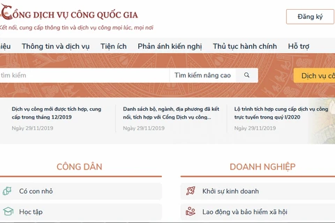 近4200项政务服务事项通过越南国家公共服务门户网站提交
