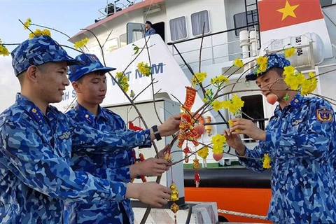 越南海警第一区司令部举行“海岛春节”活动