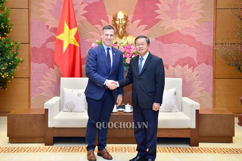 越南国会副主席杜伯巳会见美国军事委员会代表团