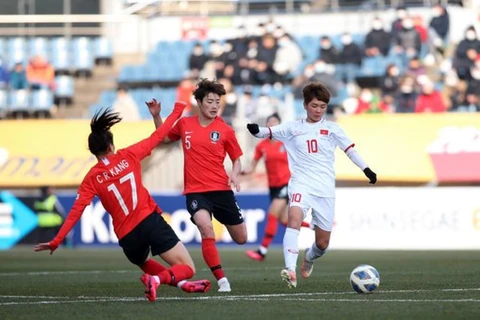 2020年东奥会女足预选赛：越南女足队败于韩国女足队 位居A组第二名