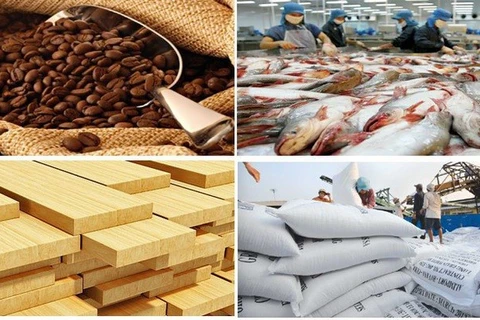 今年第一季度越南农林水产品贸易顺差增长近49%