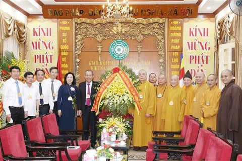 越南政府常务副总理张和平祝贺佛诞大典