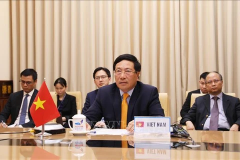 越南政府副总理兼外长范平明在联合国安理会高级别视频会议上发表讲话