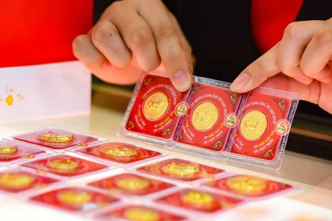 越南国内黄金价格在连续上涨多日后出现下跌