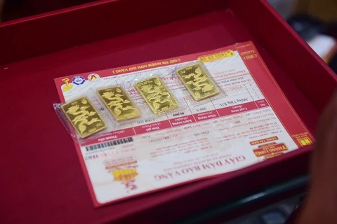 8月5日越南国内黄金价格猛增 接近5900万越盾
