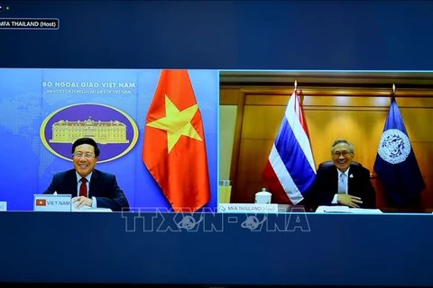 范平明与泰国副总理兼外交部长敦·普拉穆德维奈举行线上会谈