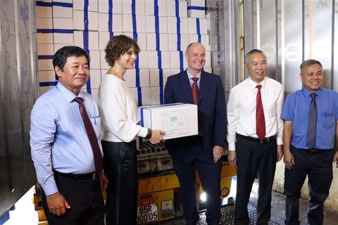 宁顺省首批虾类产品按照EVFTA协定向欧盟出口