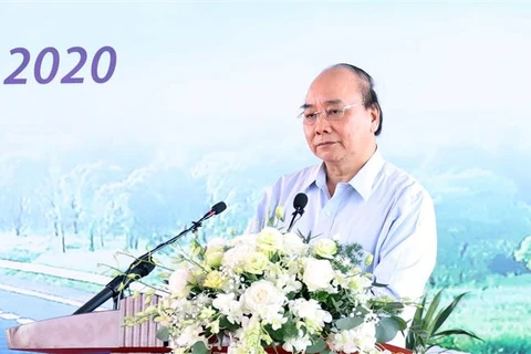 阮春福总理出席梅山高速公路-第45号国道项目开工仪式