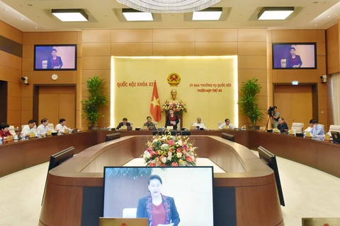 国会常委会第49次会议：就国会关于胡志明市的城市政府组织决议草案交换意见