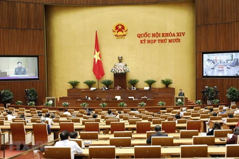 越南第十四届国会第十次会议新闻公报（第五号)