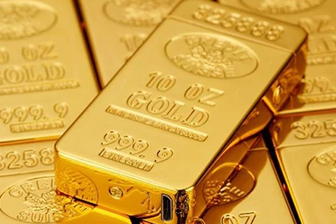 11日上午越南国内黄金价格每两下调50万越盾