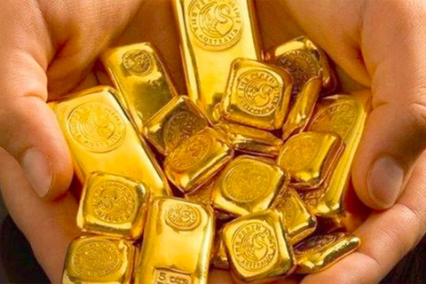 17日上午越南国内黄金价格每两下调5万越盾