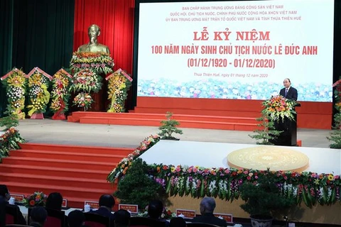 越南政府总理阮春福出席黎德英主席诞辰100周年纪念活动