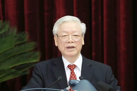 越南共产党第十二届中央委员会第十四次全体会议隆重开幕