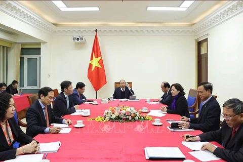 越南政府总理阮春福与美国总统特朗普通电话