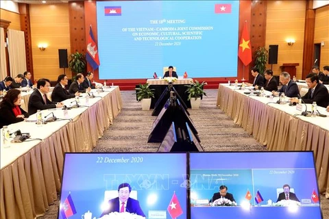 柬埔寨发布有关越柬经济、文化和科技联合委员会第18次会议的新闻公报