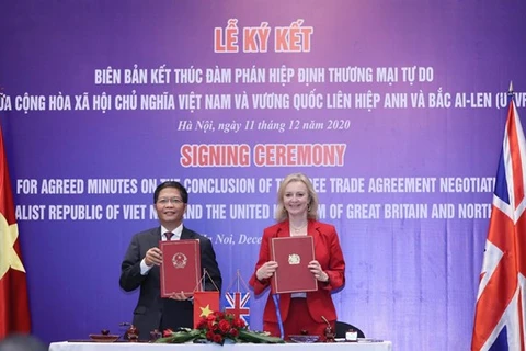 越南与英国自由贸易协定将于12月31日23时正式生效