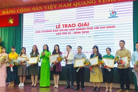 越南通讯社3件作品荣获2020年胡志明市旅游新闻奖