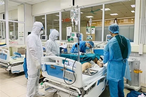 越南一流医生对三例新冠肺炎危重症患者进行远程会诊