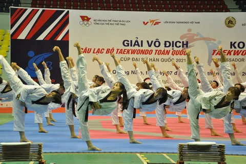 2021年韩国大使杯全国跆拳道俱乐部锦标赛在广南省举行