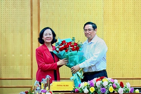 越共中央组织部长职务交接仪式在河内举行